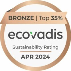 EcoVadis certification is an assessment of how companies perform on sustainable development and corporate social responsibility. Its goal is to help organisations improve their environmental, social and ethical impact by assigning an overall score based on a set of specific criteria.