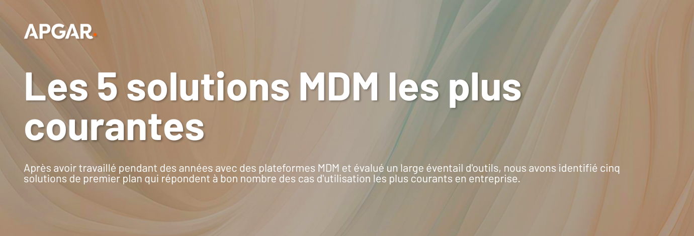 Les 5 solutions MDM les plus courantes